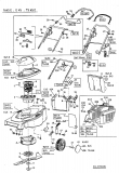 Ersatzteile Turbo Silent Elektromäher TS 45 E Typ: 18C-T7H-667  (2001) Grundgerät