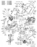 Ersatzteile Turbo Silent Motormäher TS 45 BT Typ: 11C-T73Y667  (2003) Grundgerät