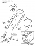 Ersatzteile Gutbrod Motormäher mit Antrieb HB 54 RA Typ: 12B-Q78T690  (2002) Grasfangsack, Holm
