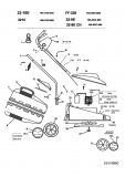 Ersatzteile MTD Elektro Rasenmäher ohne Antrieb 32-10 E Typ: 18A-D0D-600  (2004) Grundgerät 