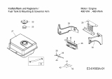 Ersatzteile MTD-Motoren Horizontal 490-WHA Typ: 752Z490-WHA  (2015) Tank, Reglerarm