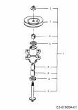 Ersatzteile Gutbrod Rasentraktoren GLX 92 RA Typ: 13BA506E690  (2003) Messerspindel 618-0324A