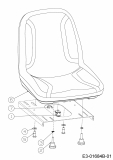 Ersatzteile Troy-Bilt Zero Turn Colt XP 42 Typ: 17ARCACS309  (2015) Sitz