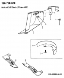 Ersatzteile Zubehör Garten- und Rasentraktoren Mulch Kits für 400 Serie mit Mähwerk E (36/92cm) Typ: 196-708-678  (2002) Mulch Kit