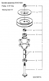 Ersatzteile MTD Rasentraktor H 180 Typ: 13AQ698G678  (2004) Messerspindel 618-0142A 