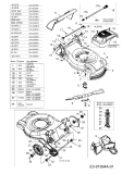 Ersatzteile MTD Benzin Rasenmäher mit Antrieb 46 SPH Typ: 12A-J29Q600  (2005) Getriebe, Messer, Motor 