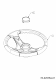 Ersatzteile Mastercut Rasentraktoren Mastercut 92-155 bis 2016 Typ: 13HM771E659  (2016) Lenkrad