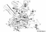 Ersatzteile Gutbrod Rasentraktoren GLX 122 RHL Typ: 13AP516J690  (2005) Mähwerk J (48/122cm)