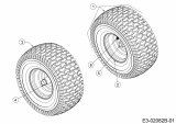 Ersatzteile MTD Rasentraktor Smart RE 130 H Typ: 13HH715E600  (2014) Räder vorne 13x5 