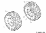 Ersatzteile MTD Rasentraktor DL 960 T Typ: 13H276KF677  (2018) Räder vorne 13x5 