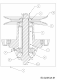 Cub Cadet Ersatzteile Gartentraktoren GT 1223 14AB13CP603  (2006) Messerspindel 618-04126
