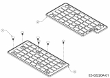 Ersatzteile MTD Rasentraktor B 155 Typ: 13AA688G678  (2003) Trittbrettbelag 