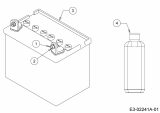 Ersatzteile Yard-Man Gartentraktoren AH 8200 Typ: 14AU804H643  (2000) Batterie