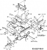 Ersatzteile MTD Rasentraktor Sprinto Typ: 13B-33E-600  (2008) Rahmen 