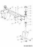 Cub Cadet Ersatzteile Zero Turn RZT 42 17ADCACS603  (2015) Vorderachse
