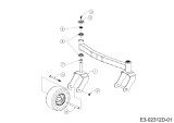 Cub Cadet Ersatzteile Zero Turn XZ5 L127 17AIEACZ603 (2020) Vorderachse