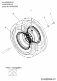 Ersatzteile Gutbrod Rasentraktoren GLX 92 SHL-SK Typ: 13AF51GI690  (2012) Räder hinten 18x9.5 bis 30/06/2013