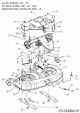 Ersatzteile MTD Rasentraktor Smart RF 125 M Typ: 13C2765F600  (2014) Mähwerk F (38/96cm) (Seriennummer ...B...) 