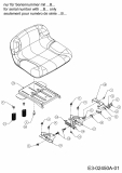 Ersatzteile Lux Tools Rasentraktoren RT 135-96 S Typ: 13BH77TF694  (2014) Sitz (Seriennummer ...B...)