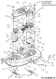 Cub Cadet Ersatzteile Rasentraktoren LT3 PS107K 13AV79DG603  (2018) Mähwerk G (42/107cm) bis 07/03/2018