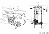 Ersatzteile MTD Rasentraktor LT 105 EXHK Typ: 13AG71KN682  (2018) Bremsstange, Bypassstange, Hydrostat 