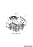 Ersatzteile MTD Rasentraktor 420/38 Typ: 13B2765F306  (2014) Motor MTD 