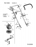 Ersatzteile Fleurelle Elektromäher FLE 1033 Typ: 18A-M4D-619  (2005) Elektromotor, Holm, Messer