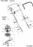 Ersatzteile Fleurelle Elektromäher FLE 1440 Typ: 18A-N4S-619  (2005) Elektromotor, Holm, Messer