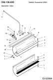 Ersatzteile Zubehör Einachser Räumschild 100 cm für G 900 H Typ: 596-106-690  (2004) Räumschild