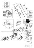 Ersatzteile Raiffeisen Motormäher RB 46-5 H Typ: 11A-648Q628  (2005) Grundgerät