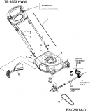 Ersatzteile Troy-Bilt Motormäher mit Antrieb TB 6553 HWM Typ: 12AD568G609  (2006) Getriebe, Unterholm