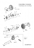 Ersatzteile MTD Benzin Rasenmäher mit Antrieb SP 48 HWO 55 Typ: 12A-V4MF600  (2007) Getriebe 618-04311A 