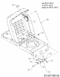 Ersatzteile MTD Rasentraktor LE 130 Typ: 13RH763E600  (2012) Geschwindigkeitsregelung bis 26.01.2012 