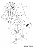 Ersatzteile Raiffeisen Rasentraktoren RMS 714-96 T Typ: 13AH777F628  (2007) Geschwindigkeitsregelung, Pedale
