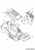 Ersatzteile Mac Allister Rasentraktoren Mac 220/105 H Typ: 13AU718N668  (2013) Motorhaube 8-Style