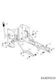 Ersatzteile Silverline Rasentraktoren 145/96 T Typ: 13CM763F686  (2011) Mähwerksaushebung