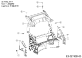 Cub Cadet Ersatzteile Motormäher mit Antrieb LM3 DR53es 12BCPVS7603 (2019) Abdeckung hinten, Holmbraketten ab 11.02.2019