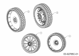 Ersatzteile MTD Benzin Rasenmäher mit Antrieb Smart 53 SPBS Typ: 12C-PY5L600 (2020) Räder 