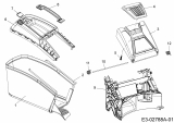 Ersatzteile Verts Loisirs Motormäher mit Antrieb VL 53 DPKHW Typ: 12AKPN7D617  (2014) Grasfangsack, Heckklappe, Leistück hinten