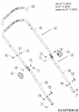 Ersatzteile Mr.Gardener Motormäher mit Antrieb HW 53 BAV-IS Typ: 12AGPN7E629  (2016) Holm bis 27.11.2015
