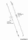 Ersatzteile MTD Benzin Rasenmäher mit Antrieb SP 53 HWH Typ: 12A-PDDQ600  (2020) Bremszug, Schaltzug 