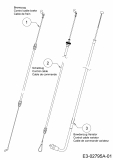 Ersatzteile Mr.Gardener Motormäher mit Antrieb HW 53 BAV-IS Typ: 12AGPN7E629  (2020) Bowdenzüge