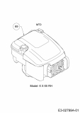 Ersatzteile MTD Benzin Rasenmäher mit Antrieb Smart 46 SPOE Typ: 12AETCS7600  (2015) Motor MTD 