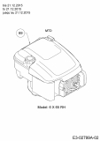 Ersatzteile MTD Benzin Rasenmäher mit Antrieb Smart 46 SPOE Typ: 12BETCS7600  (2016) Motor MTD bis 21.12.2015 