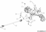 Ersatzteile Massey Ferguson Kompakttraktoren MF 22-28 GC Typ: 54AD64J-695  (2007) Antriebsachse vorne, Lenkzylinder