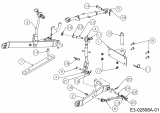 Ersatzteile Massey Ferguson Kompakttraktoren MF 22-28 GC Typ: 54AD64J-695  (2007) Dreipunktheckaushebung