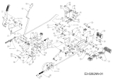 Cub Cadet Ersatzteile Kompakttraktoren HDS 6284 54AD74HD603  (2006) Pedale