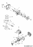 Ersatzteile Mastercut Motorsensen 2052 B Typ: 41AD0UZB659  (2014) Auspuff, Kolben, Kurbelwelle, Vergaser