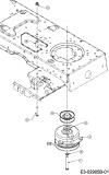 Ersatzteile Gutbrod Rasentraktoren DLX 127 SAL-SK Typ: 13AF606P690  (2008) Elektromagnetkupplung, Motorkeilriemenscheibe