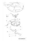 Ersatzteile Yard-Man Motormäher mit Antrieb YM 6021 CK Typ: 12A-997D643  (2008) Keilriemenschutz, Messer, Messeraufnahme